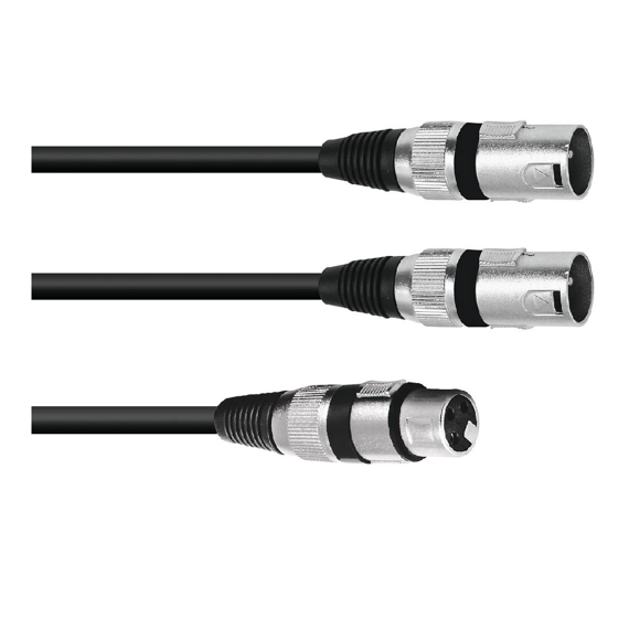 Verkleinerung XLR F - 2x XLR M