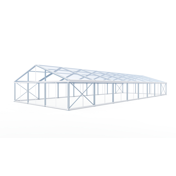 Párty stan Eschenbach 15x40 m - 4 m transparent